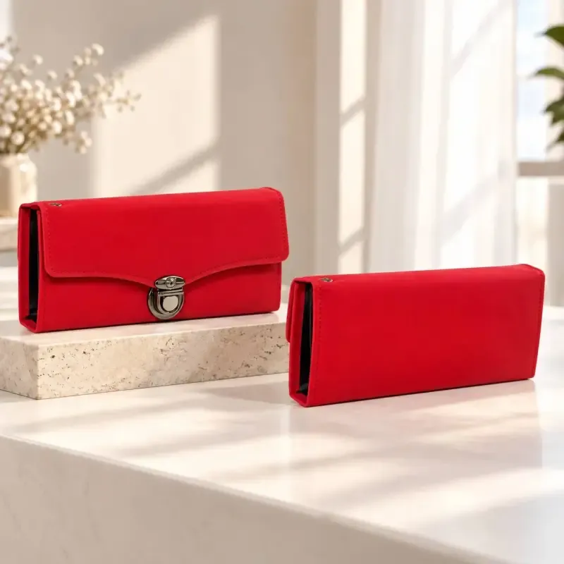 کیف پول زنانه پارچه ای نانسی قفل دار جیب دار